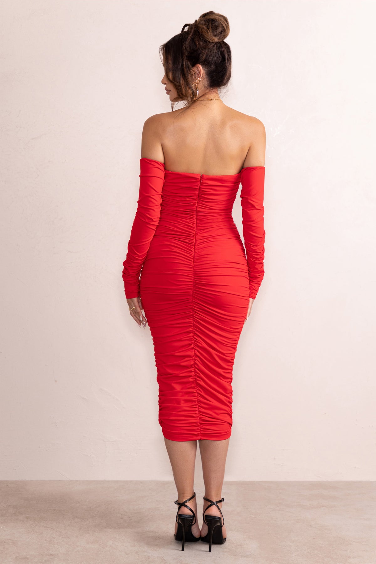 Charlotte Strapless Maxi Dress - Red