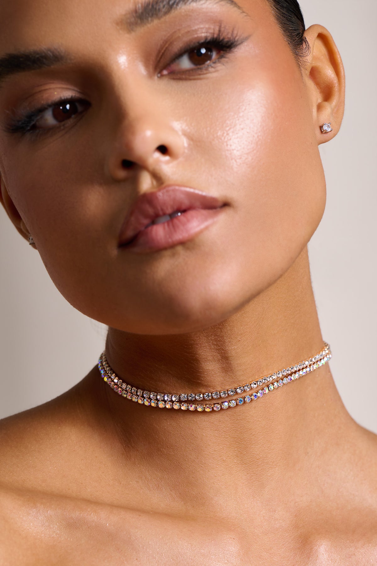 Cupchain Crystal Tennis Necklace | Necklaces | Accessorize UK