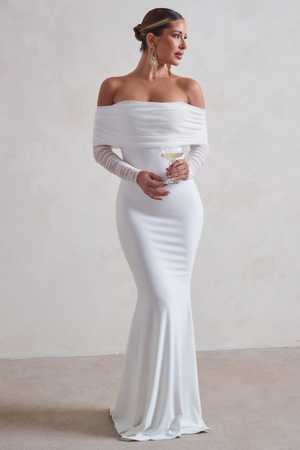 White fishtail sales dress uk