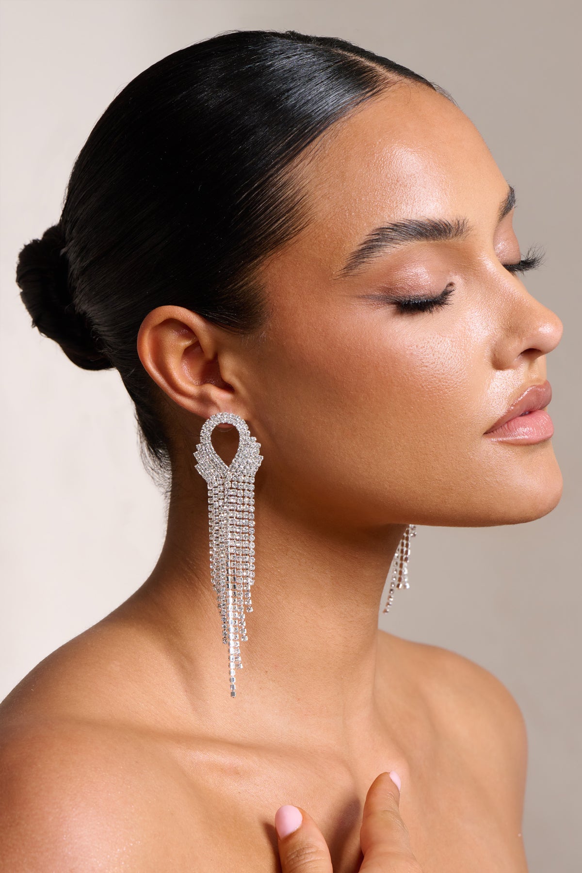Silver Oceania Chain Drop Earrings