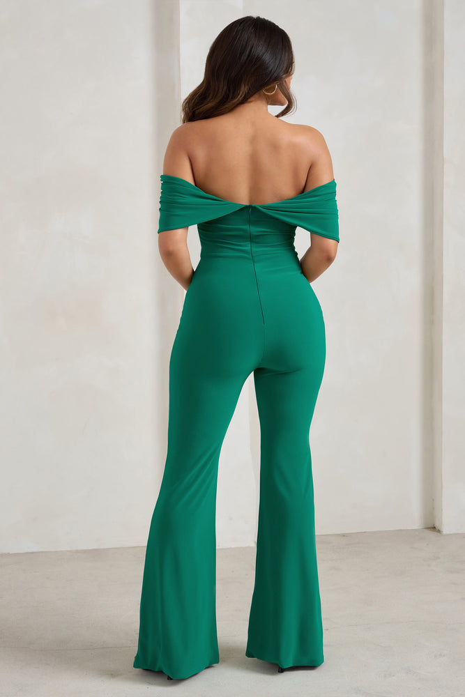 Buy Forever 21 Hunter Green V Neck Jumpsuit for Women Online @ Tata CLiQ